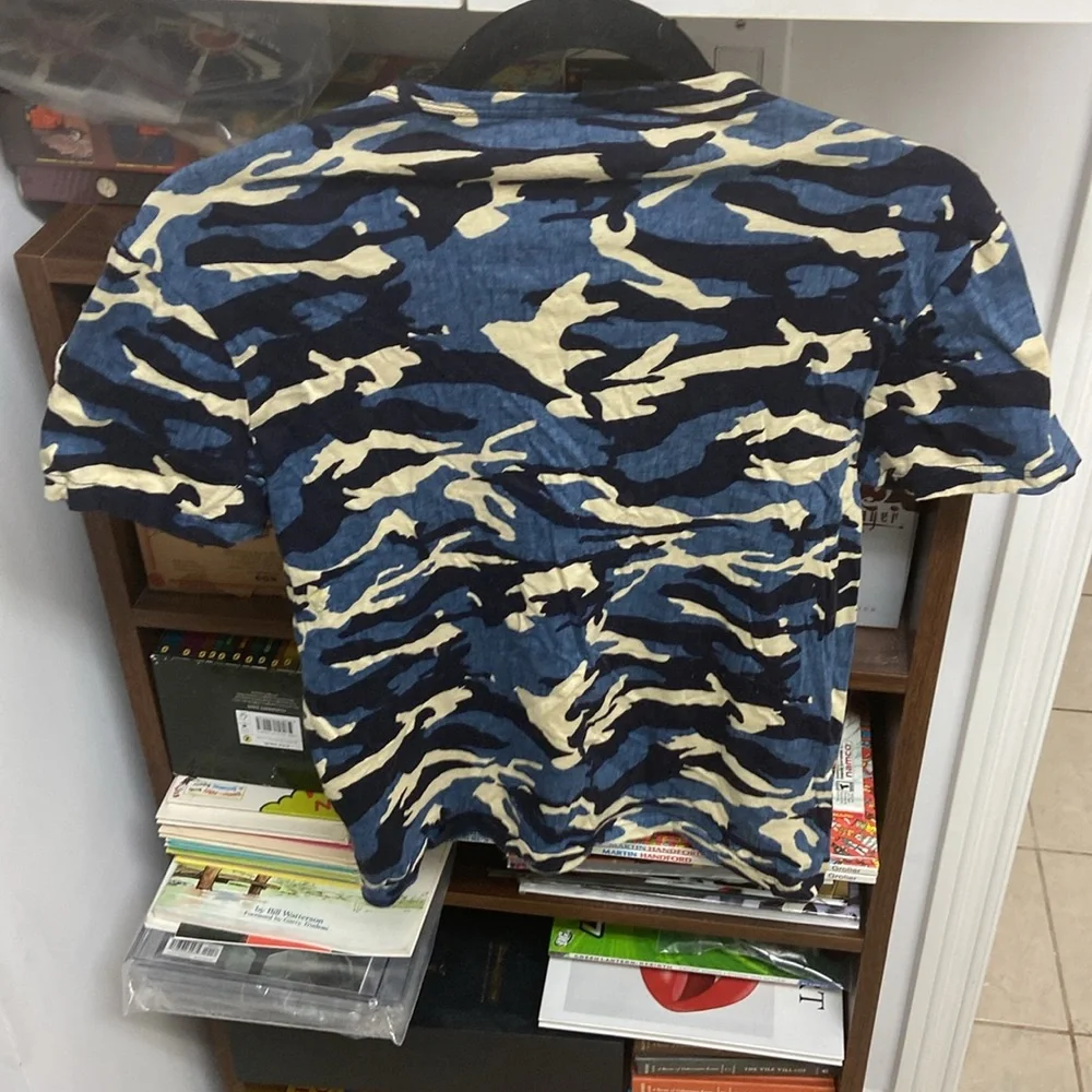 Moncler Blue Maglia Camouflage Tee - Picture 2 of 6